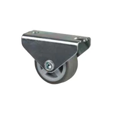 STRONG Kerék 30 mm, szürke, rögzített, puha futófelülettel