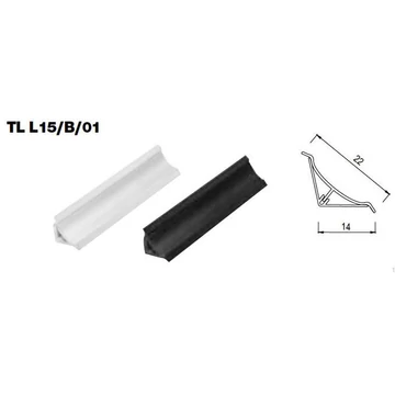 TL - minilite vízzáró 15 x 15 x 3000 mm Fehér fényes