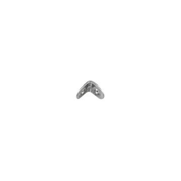 Sarokvas 20x20mm megerősített, cink fehér
