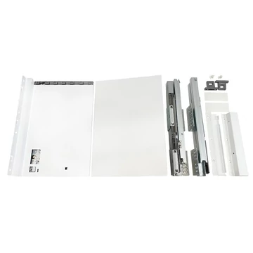 SLIM fémfiókoldal DF-C H=203mm 400mm fehér