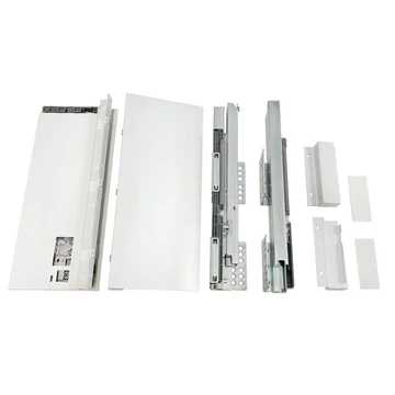SLIM fémfiókoldal DF-A+ H=120mm 400mm fehér