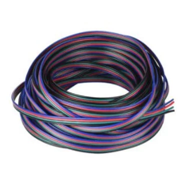 RGB kábel, 4 eres, színes
