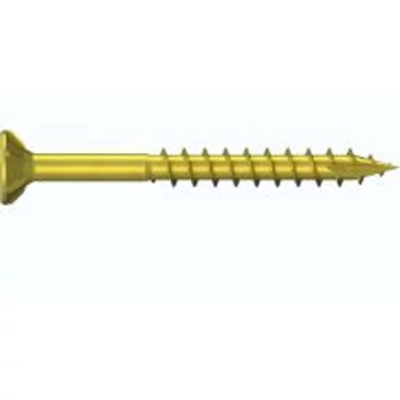 Forgácslap csavar Reisser, sárgított 4x80 mm részmenetes