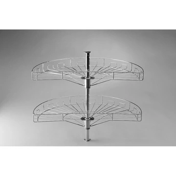 Félkör kosár 1/2-es 820mm ezüst