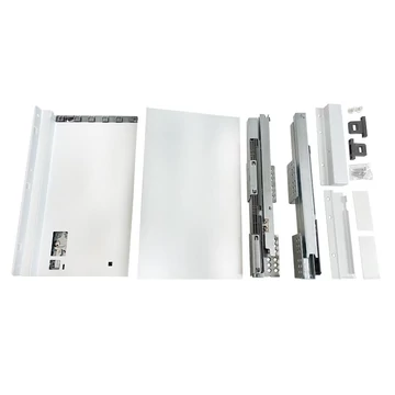 SLIM fémfiókoldal DF-B H=171mm 500mm fehér