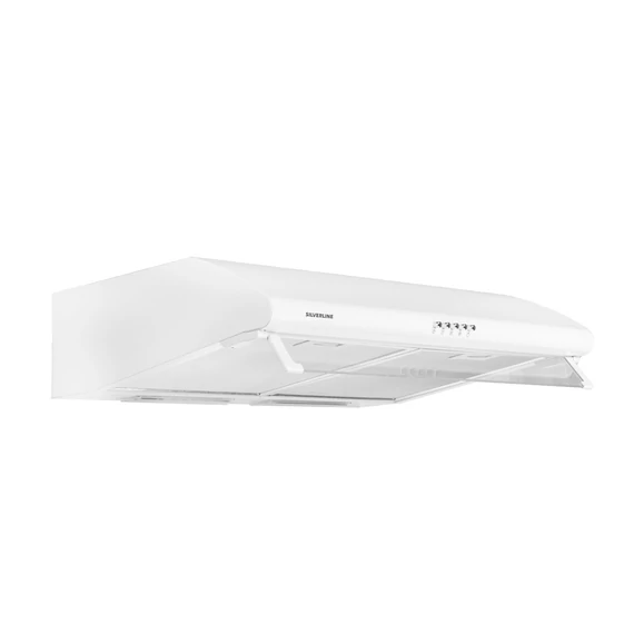 SILVERLINE 1201 LYKIA szabadonálló páraelszívó, fehér/üveg, 2motor, 60cm
