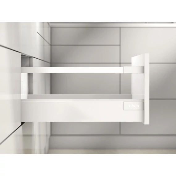 BLUM Antaro komplett fiók szett D káva 500 mm/30 kg, Blumotion, fehér SW