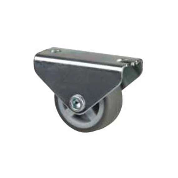 STRONG Kerék 30 mm, szürke, rögzített, puha futófelülettel