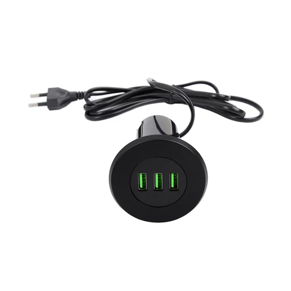 Strong USB töltő, 3x töltő kimenet fekete