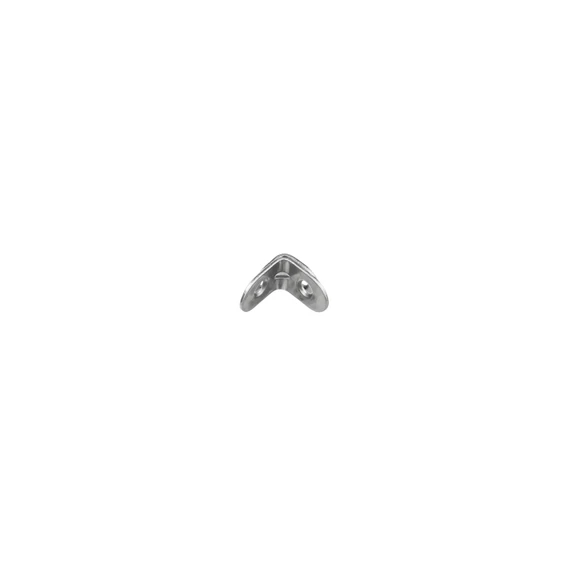 Sarokvas 20x20mm megerősített, cink fehér