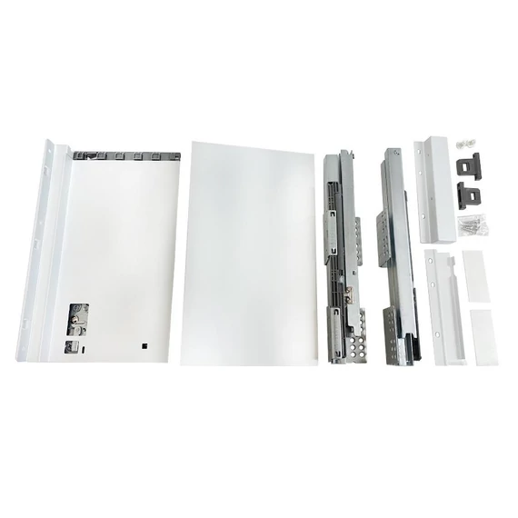 SLIM fémfiókoldal DF-B H=171mm 400mm fehér