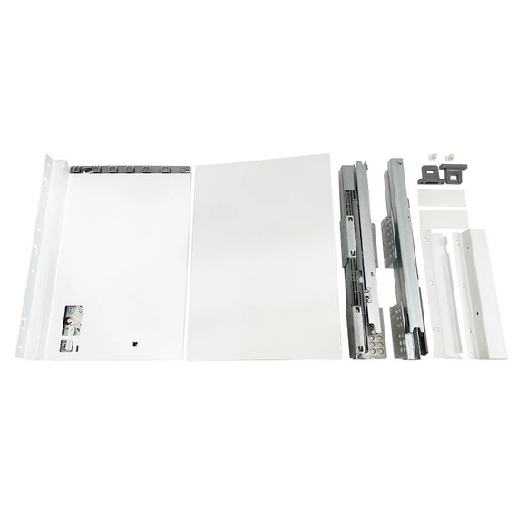 SLIM fémfiókoldal DF-C H=203mm 400mm fehér