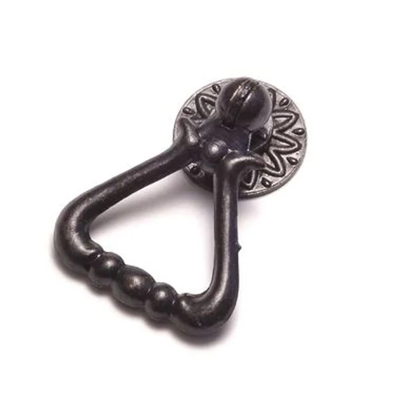 Fém Bútorfogantyú antik+alátét,  antik III/7