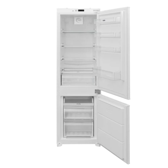 EVIDO IGLOO 332W beépíthető hűtő és fagyasztó, 54x177 cm, 2 ajtós, 242 l, E energiaosztály, fordítható ajtó, fehér