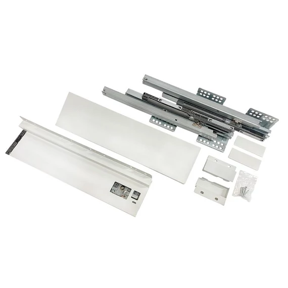 SLIM fémfiókoldal DF-A H=88mm 450mm fehér