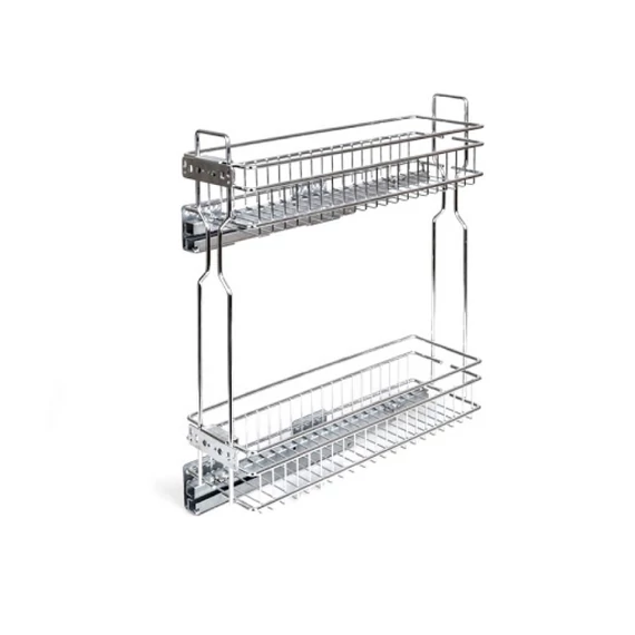 Fémrács HFR200 oldalra szerelhető 151x545x468mm Kr
