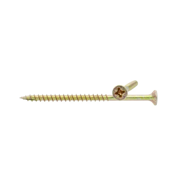 Forgácslap csavar Reisser, sárgított 4,0x70 mm Részmenetes