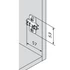 Kép 3/3 - BLUM 173L8100 0-ás eurocsavaros keresztalakú talp