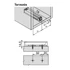 Kép 2/4 - Blum 956A1201 Tip-on egyenes adapter, 76mm, szürke
