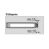 Kép 3/4 - Blum 956A1201 Tip-on egyenes adapter, 76mm, szürke